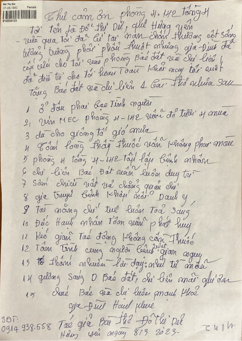 Bác Đỗ Thị Dư